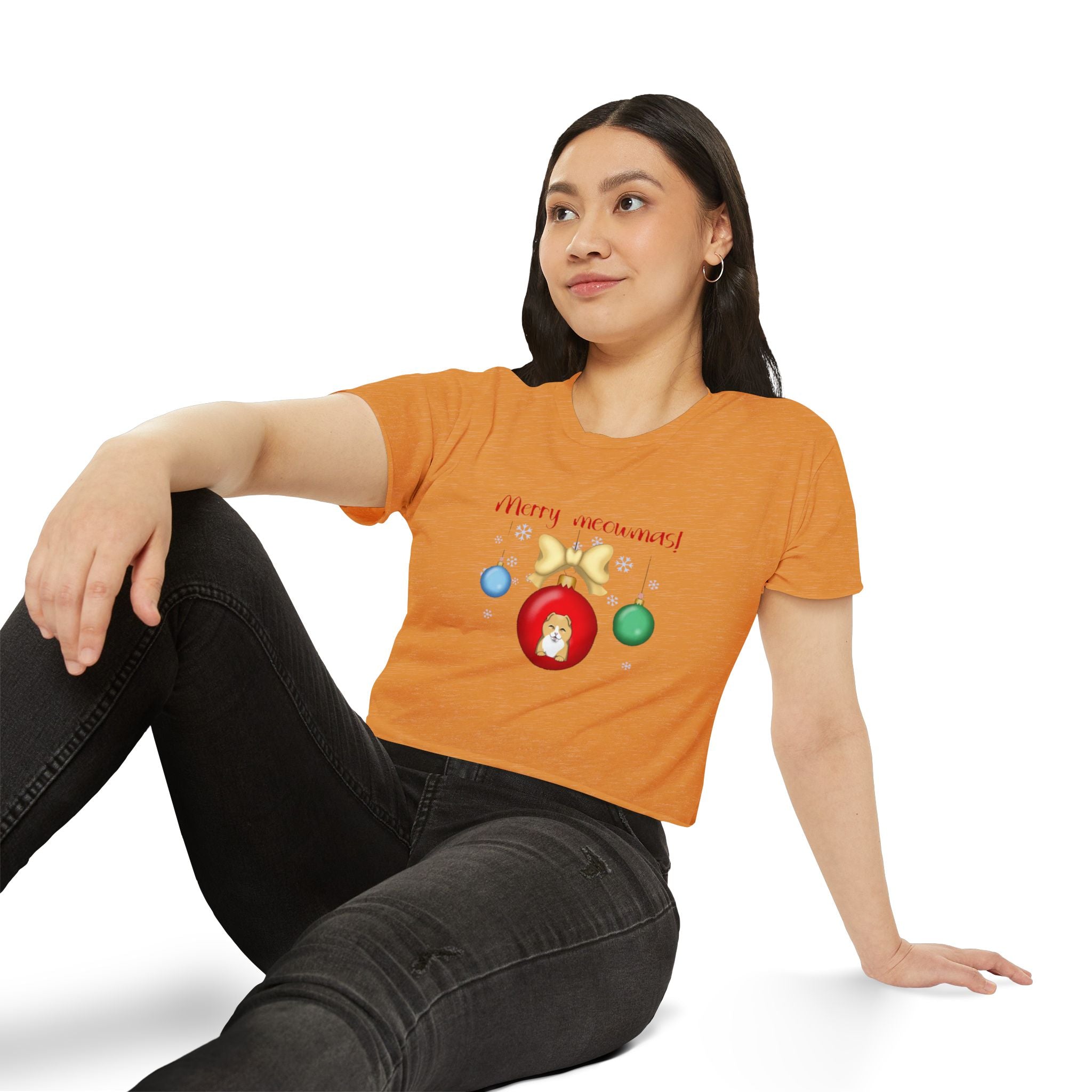 Merry Meowmas | Women's Festival Crop Top